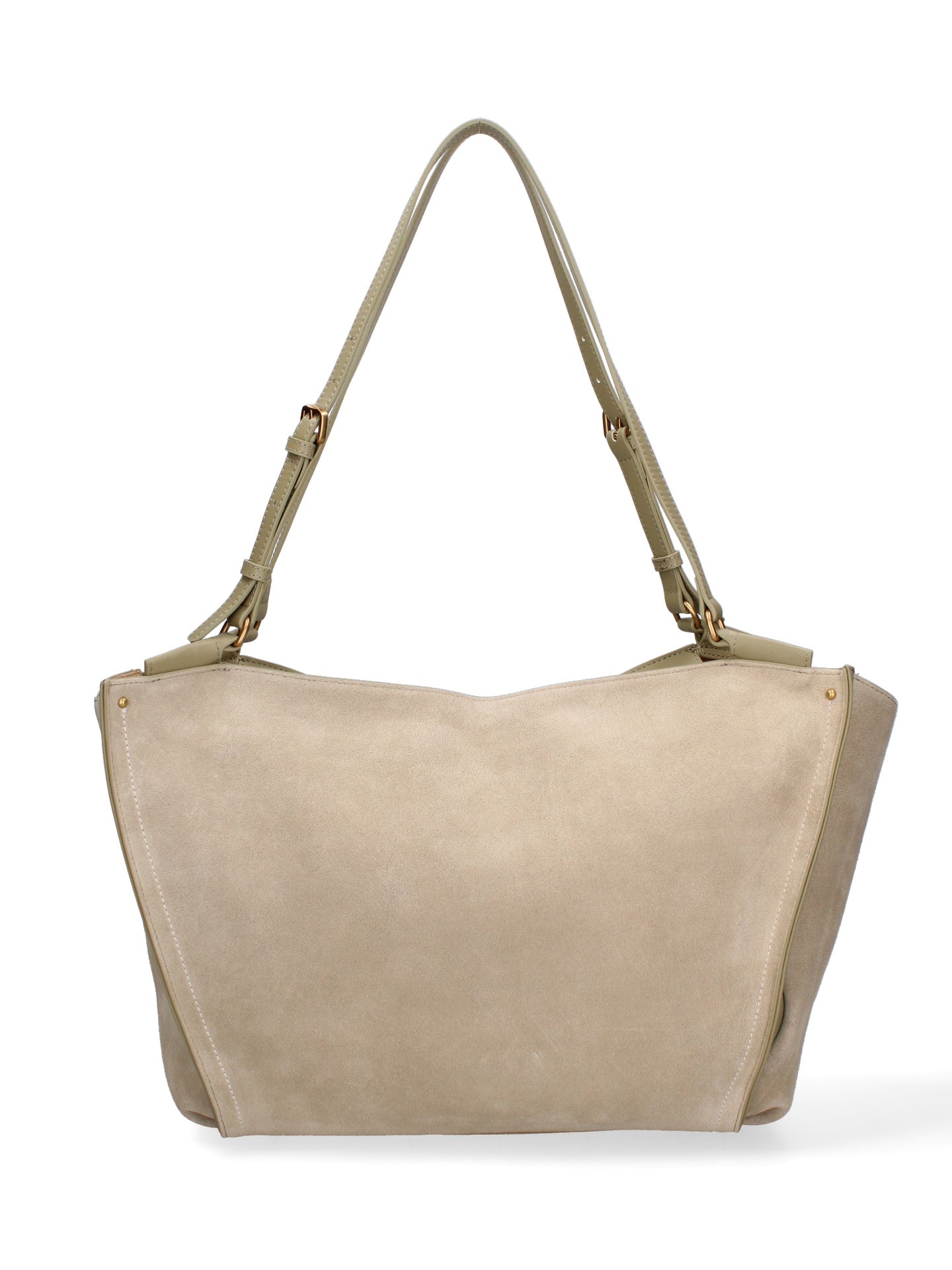 Borsa a Spalla in Vera Pelle Verde Chiara Ferretti
