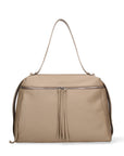 Borsa a Mano in Vera Pelle Cappuccino Chiara Ferretti