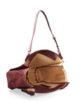 Borsa a Spalla in Vera Pelle Bordeaux