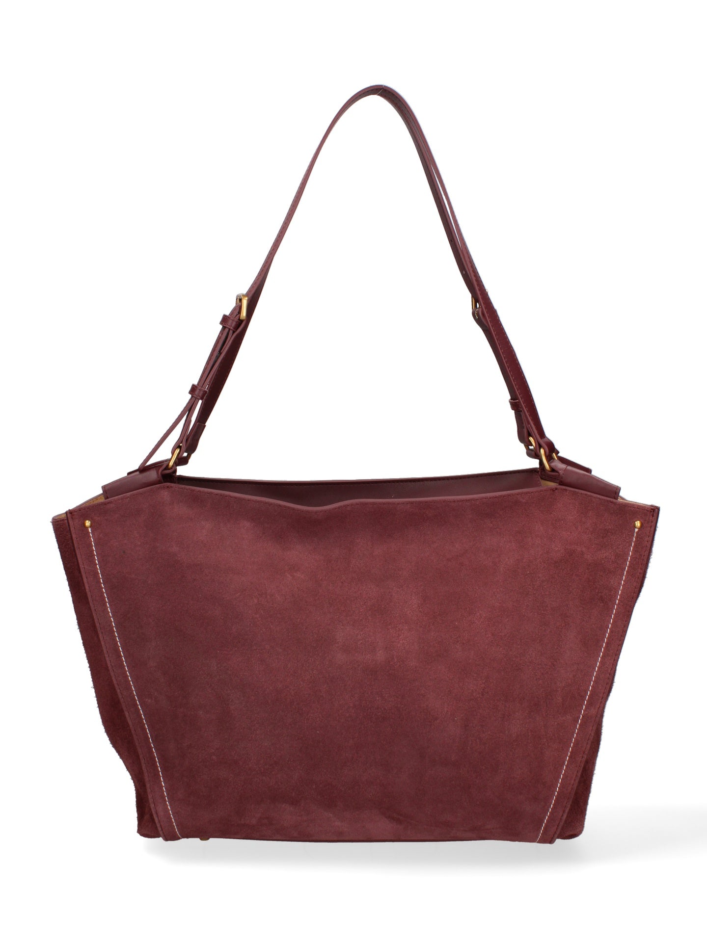 Borsa a Spalla in Vera Pelle Bordeaux Chiara Ferretti