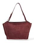Borsa a Spalla in Vera Pelle Bordeaux Chiara Ferretti