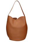 Borsa a Mano in Vera Pelle Cuoio Scuro