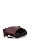 Borsa a Mano in Vera Pelle Bordeaux