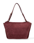 Borsa a Spalla in Vera Pelle Bordeaux