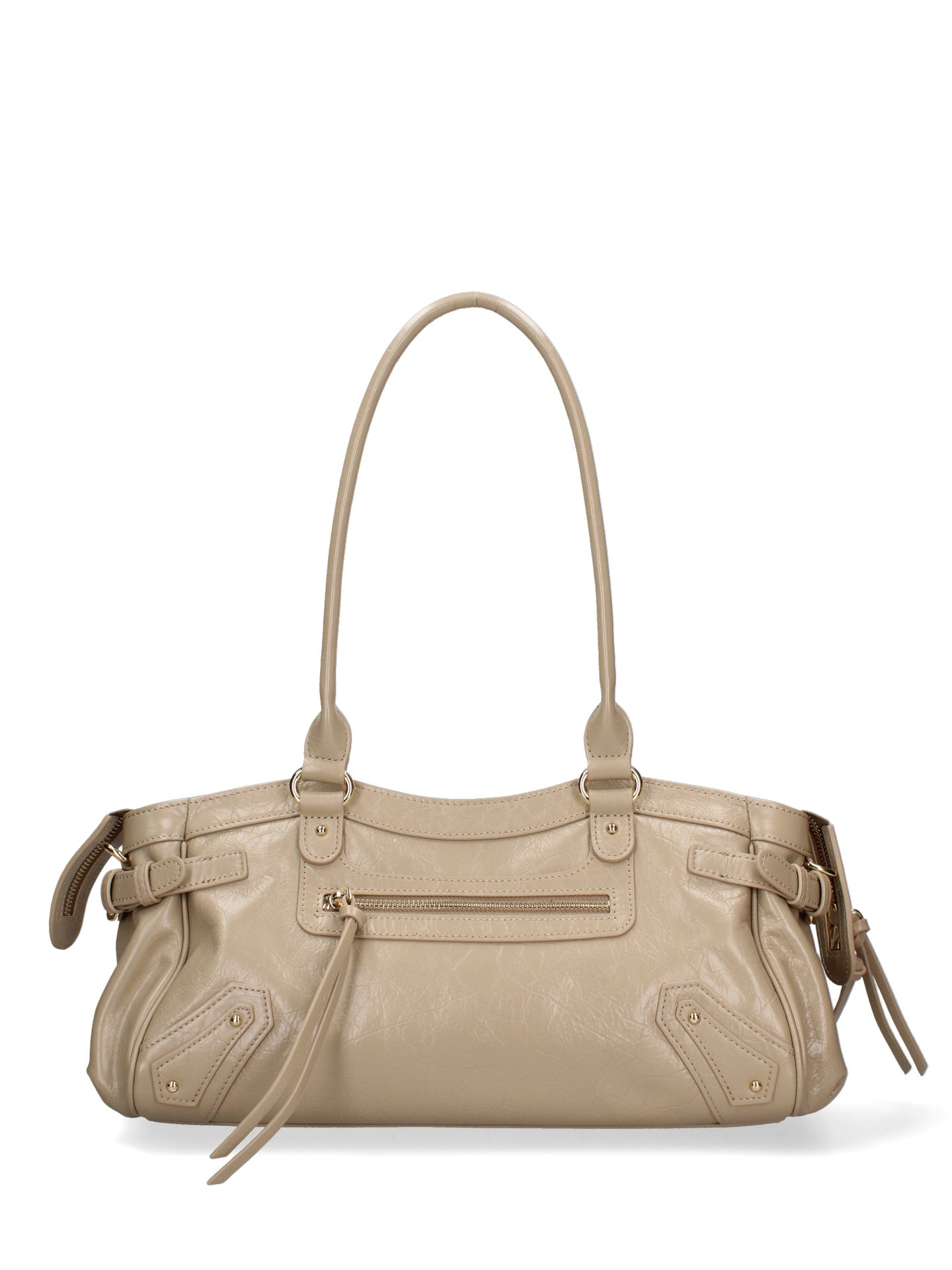 Borsa a Mano in Vera Pelle Cappuccino Chiara Ferretti