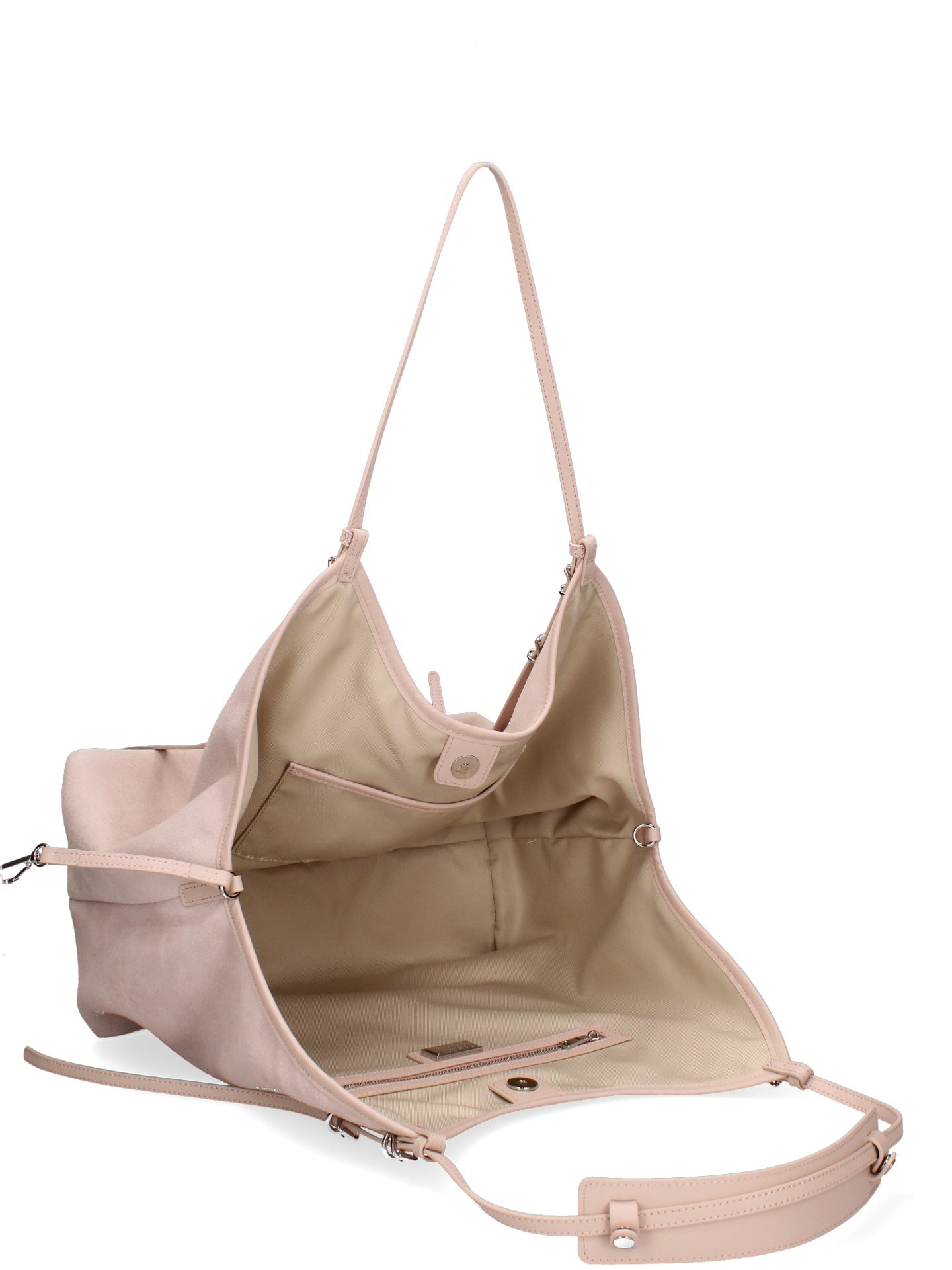 Borsa a Spalla in Vera Pelle Cipria