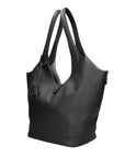 Borsa a Mano in Vera Pelle Nero