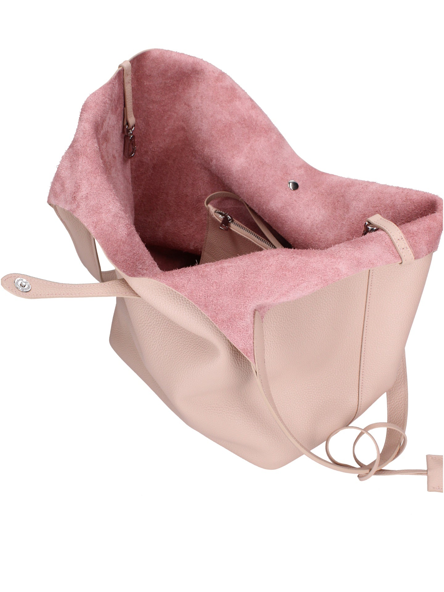 Borsa a Mano in Vera Pelle Nudo