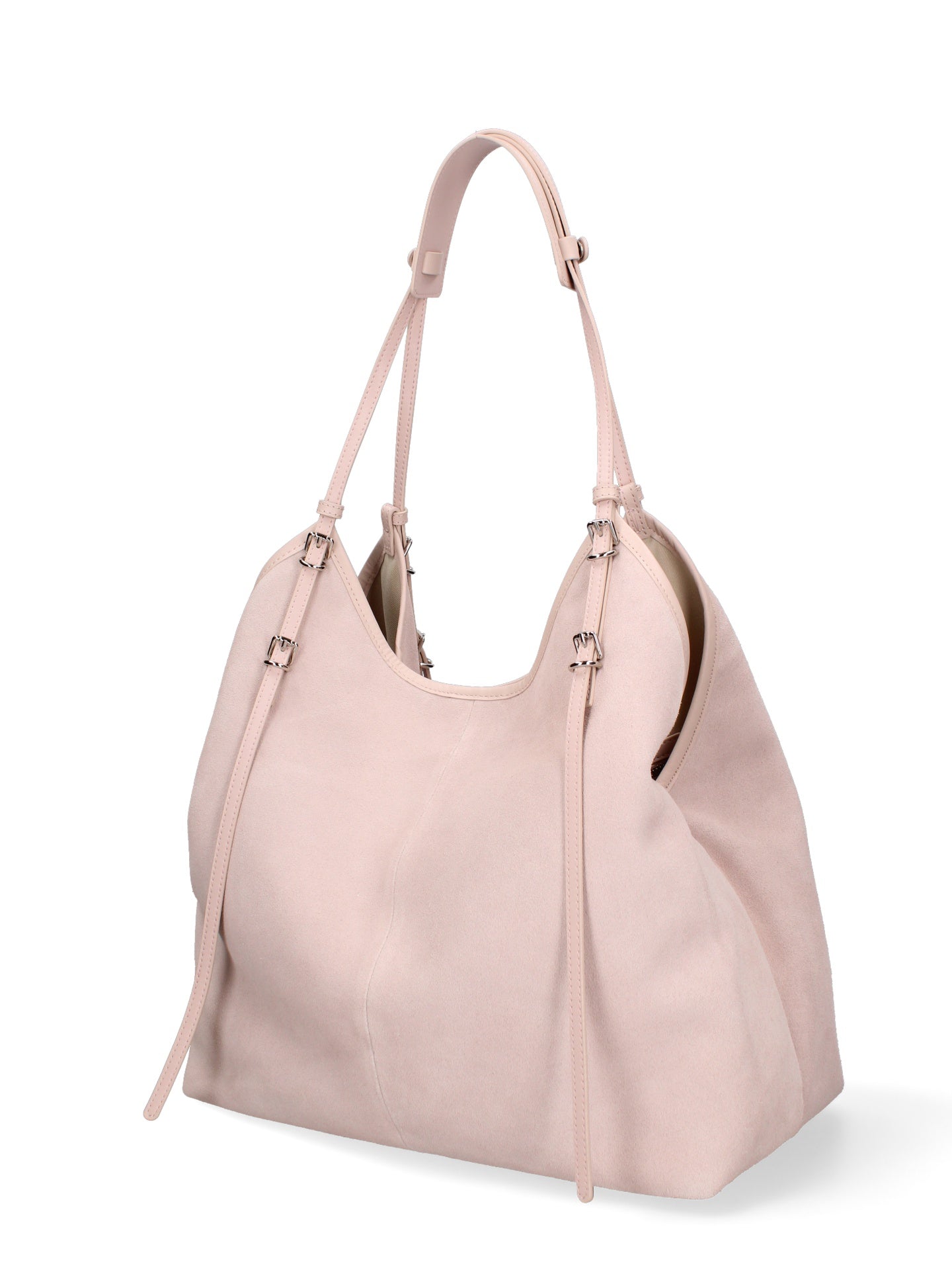 Borsa a Spalla in Vera Pelle Cipria