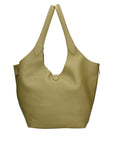 Borsa a Mano in Vera Pelle Verde