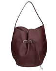 Borsa a Mano in Vera Pelle Bordeaux Chiara Ferretti