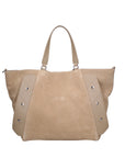 Borsa a Mano in Vera Pelle Cappuccino