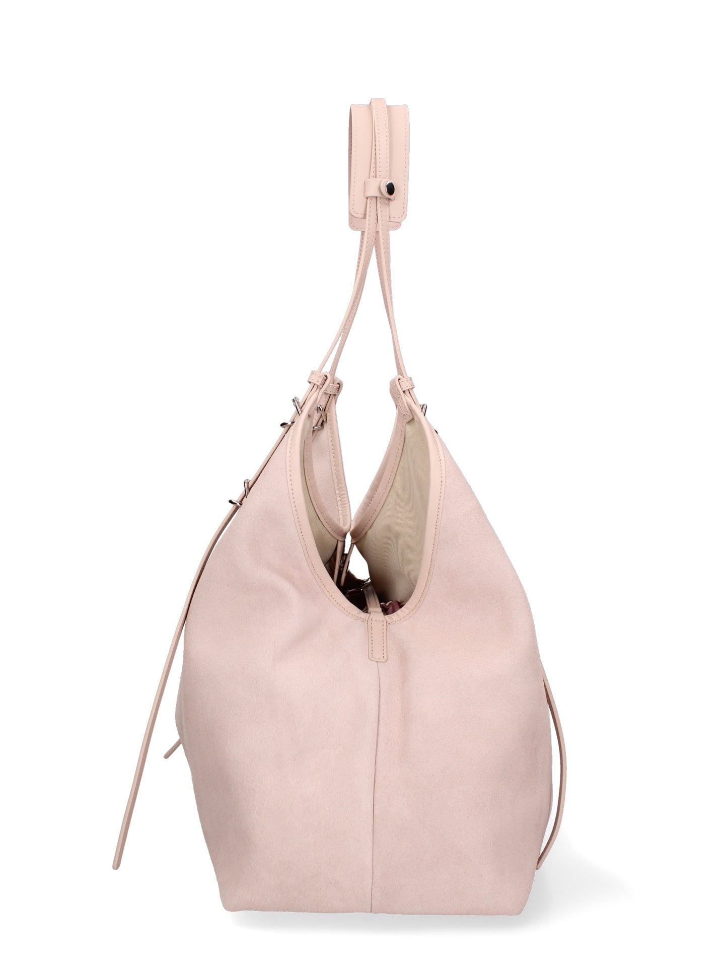 Borsa a Spalla in Vera Pelle Cipria