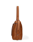 Borsa a Mano in Vera Pelle Cuoio Scuro