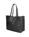 Borsa a Mano in 100% Cow Leather Nero