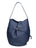 Borsa a Mano in Vera Pelle Blu Jeans Chiara Ferretti